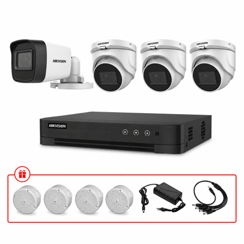 Комплект TurboHD відеоспостереження Hikvision 5МП KIT-DS0180