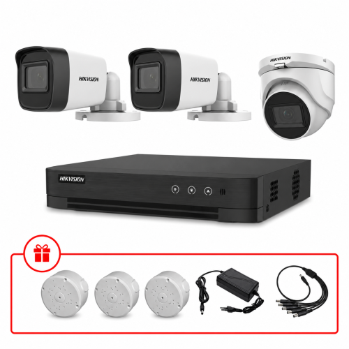 Комплект TurboHD відеоспостереження Hikvision 5МП KIT-DS0182