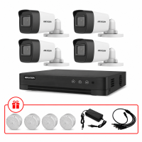 Комплект TurboHD відеоспостереження Hikvision 5МП KIT-DS0186