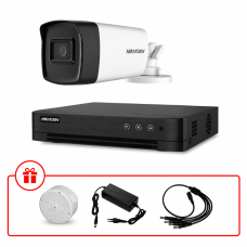 Комплект TurboHD відеоспостереження Hikvision 5МП KIT-DS0191