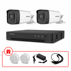 Комплект TurboHD відеоспостереження Hikvision 5МП KIT-DS0192