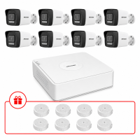 Комплект IP відеоспостереження Hikvision Smart Hybrid Light 2МП KIT-DS0229 з мікрофоном