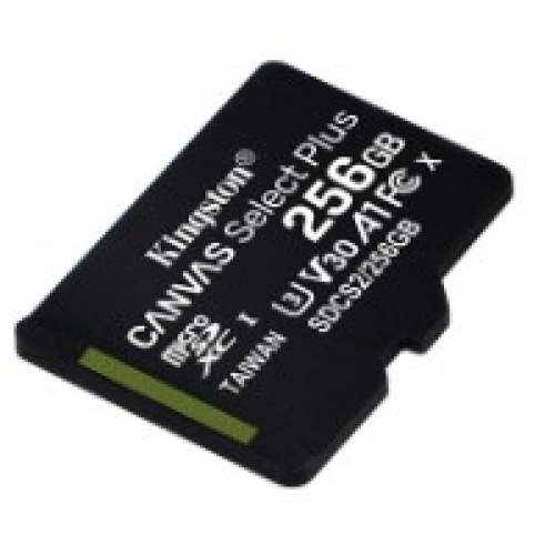 Карта памяти kingston 256gb microsdxc class 10 uhs-i canvas select plus (sdcs2/256gbsp)