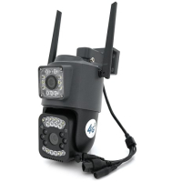 2+2Мп 4G відеокамера з двома об'єктивами вулична SD/карта YOSO YO-IPC41D4MP50 PTZ 2.8mm V380
