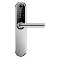 Умный дверной биометрический замок SEVEN LOCK SL-7768BF silver