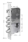 Умный дверной биометрический замок SEVEN LOCK SL-7768BF silver