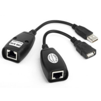Подовжувач USB 2.0 сигналу F/UTP до 50 метрів, RJ-45 to AM + RJ-45, Blister Q100
