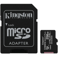 Карта пам'яті kingston 256gb microsd class 10 a1 canvas select plus (sdcs2/256gb)