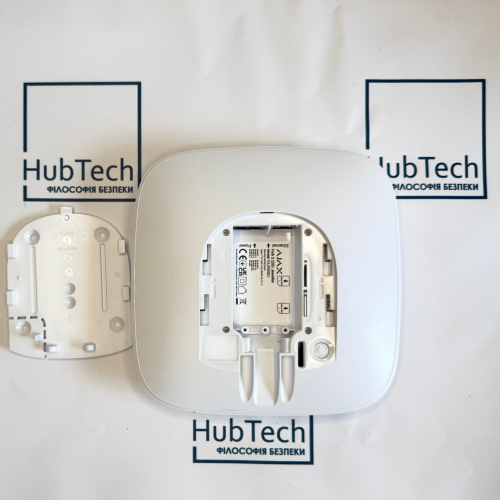 Інтелектуальна централь Ajax Hub 2 Plus UA white з підтримкою 2 SIM-карт, LTE і Wi-Fi, підтримкою датчиків з фотофіксацією тривог