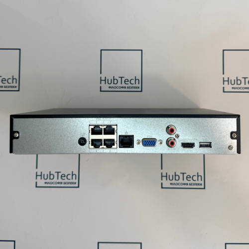 4-канальний IP відеореєстратор з 4 POE до 8 МП Dahua DHI-NVR1104HS-P-S3/H
