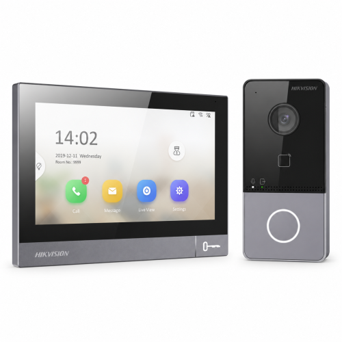 IP Комплект домофонії з Wi-Fi Hikvision DS-KH8381-WTE1 +  DS-KV6113-WPE1