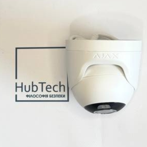 Дротова охоронна IP-камера Ajax TurretCam HL (5 Mp/2,8 mm) White