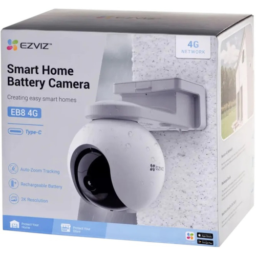 3 МП IP відеокамера з 4G Ezviz CS-EB8 (3MP,4GA) White