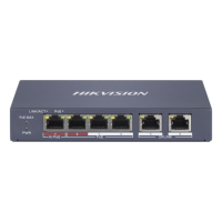 4-портовый управляемый PoE коммутатор Hikvision DS-3E1106HP-EI