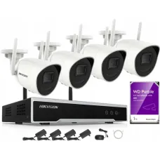 4-канальний  WiFi комплект Hikvision NK42W0H-1T(WD)(D) з 1ТБ диском