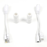Passive PoE перехідник IP+DC - Extender over UTP, Waterproof (вологозахищений) white