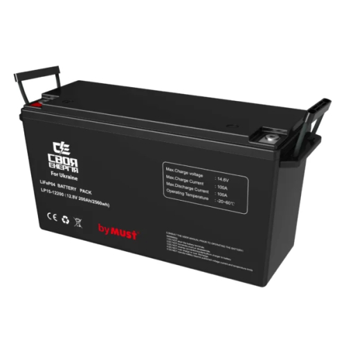 Акумулятор Своя Енергія by MUST LiFePO4, 12В 200 A/г