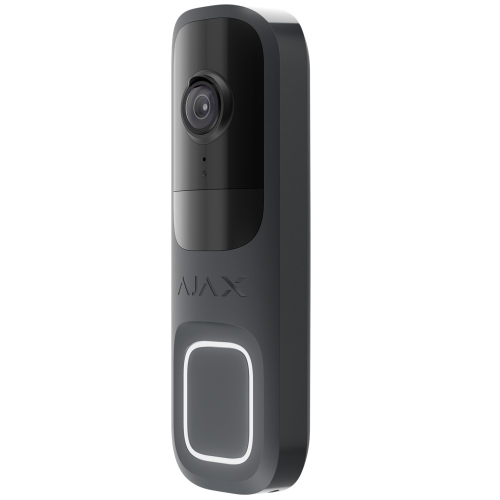 Видеозвонок с WiFi 4Mp Ajax DoorBell Graphite со встроенным искусственным интелектом и ИЧ-датчиком движения