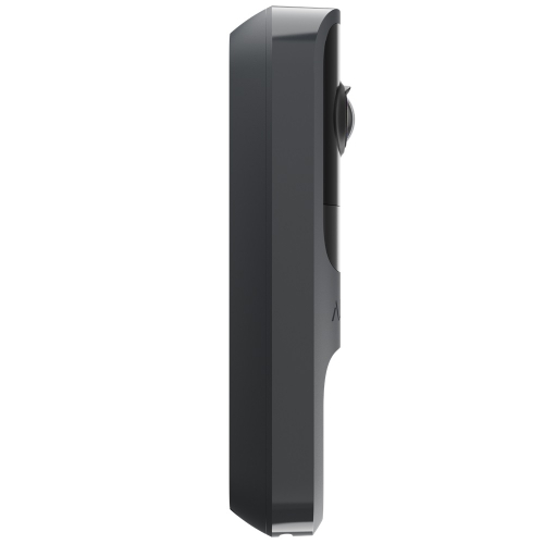 Видеозвонок с WiFi 4Mp Ajax DoorBell Graphite со встроенным искусственным интелектом и ИЧ-датчиком движения