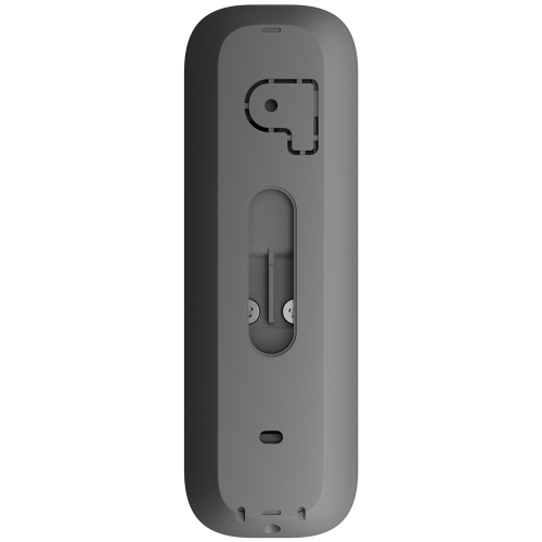 Видеозвонок с WiFi 4Mp Ajax DoorBell Gray со встроенным искусственным интелектом и ИЧ-датчиком движения