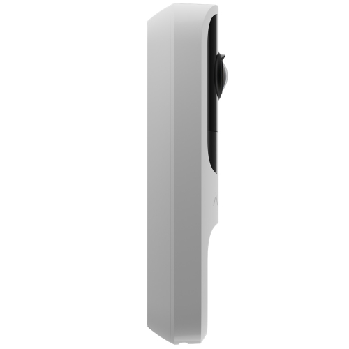 Видеозвонок с WiFi 4Mp Ajax DoorBell White со встроенным искусственным интелектом и ИЧ-датчиком движения