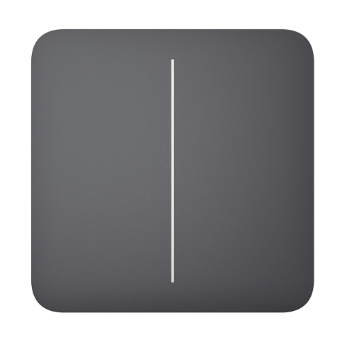 Выключатель Ajax LightSwitch 2-gang Graphite двухклавишный