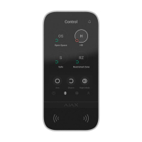 Клавиатура Ajax KeyPad TouchScreen (8EU) white
