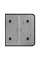 Боковая кнопка для двухклавишного выключателя Ajax SideButton (2-gang) for LightSwitch black