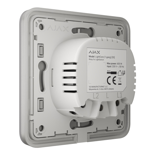 Выключатель Ajax LightSwitch 1-gang Fog одноклавишный