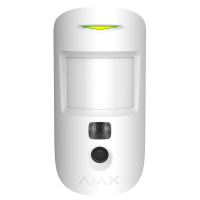 Бездротовий сповіщувач руху з камерою Ajax MotionCam (PhOD) Jeweller white