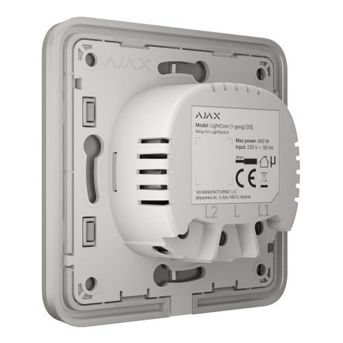 Выключатель Ajax LightSwitch 2-gang Olive двухклавишный