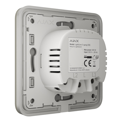 Выключатель Ajax LightSwitch 1-gang Olive одноклавишный