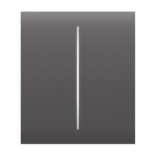 Кнопка Ajax CenterButton (2-gang) grey для двухклавишного выключателя