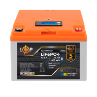 Акумулятор LP LiFePO4 12,8V - 32 Ah (410Wh) (BMS 40А/32A) пластик LCD Smart BT
