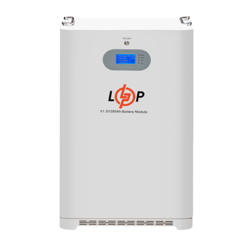 Акумулятор LP LiFePO4 51,2V - 280 Ah (14336 Wh) (Smart BMS 200A) с LCD AB RS485/CAN