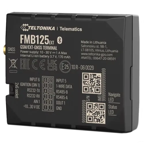 2G трекер Teltonika FMB125 RS232, RS485