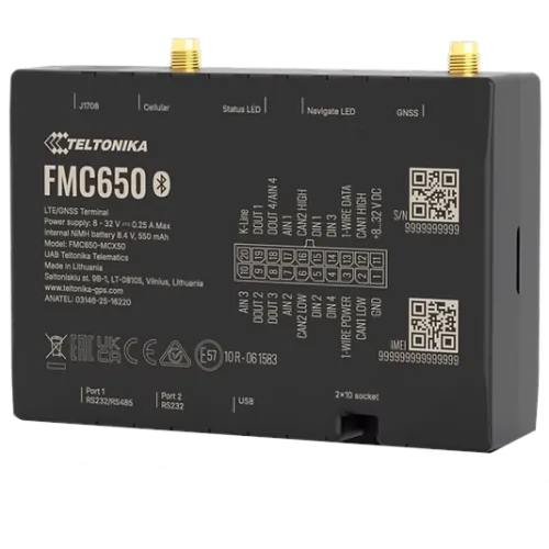 Професійний GPS-трекер Teltonika FMC650 CAN J1708