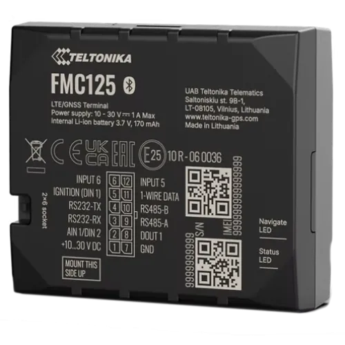 4G трекер Teltonika FMС125 RS232, RS485