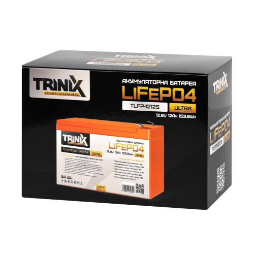 Аккумуляторная батарея литий-железо-фосфатная 12.8В 12Ач Trinix TLFP-1212S Ultra LiFePO4 (Orange)