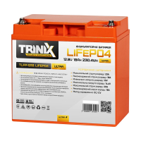 Аккумуляторная батарея литий-железо-фосфатная 12.8В 18Ач Trinix TLFP-1218 Ultra LiFePO4 (Orange)