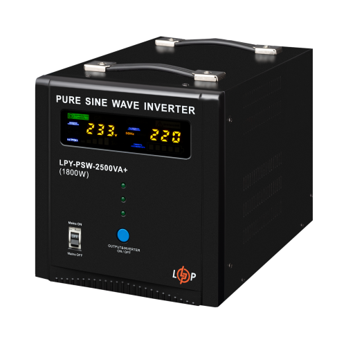 ДБЖ LogicPower LPY-PSW-2500VA+ (1800Вт) 10A/20A з правильною синусоїдою 24V