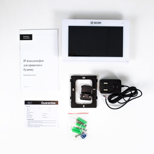 IP-відеодомофон BCOM BD-870 IP/T White з підтримкою Tuya Smart