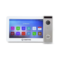 Комплект видеодомофона Tantos Prime HD 7" (White) + Tantos Triniti FHD
