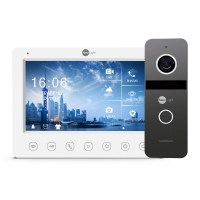 Комплект відеодомофона Neolight NeoKIT HD WF Graphite: відеодомофон 7" з Wi-Fi з детектором руху та 2 Мп відеопанель