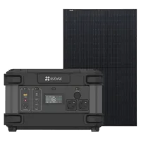 Система автономного живлення однофазна Ezviz CS-PS1300 (CN066)(FR) + Risen Solar RSM40-8-400MB Full Black