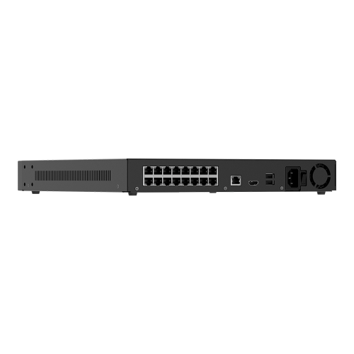 IP-видеорегистратор 16-канальный 12Mp Ajax NVR H2D16PAC (16-ch) Black с 16 портами PoE