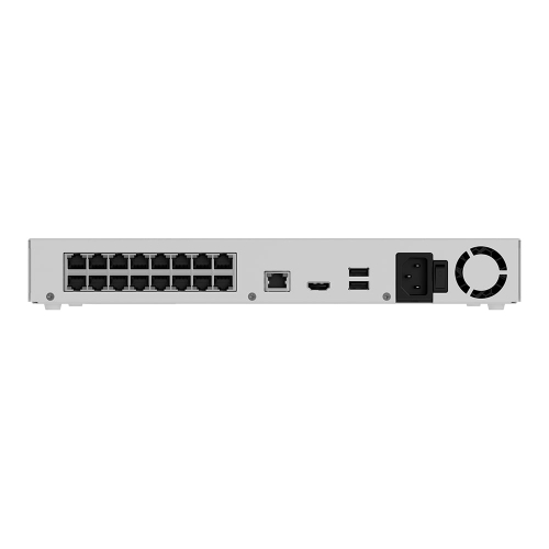 IP-видеорегистратор 16-канальный 12Mp Ajax NVR H2D16PAC (16-ch) White с 16 портами PoE