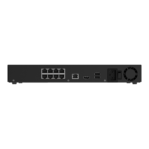 IP-видеорегистратор 16-канальный 12Mp Ajax NVR H2D8PAC (16-ch) Black с 8 портами PoE
