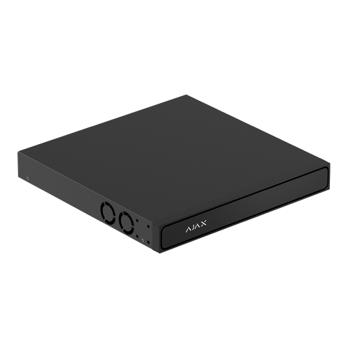 IP-видеорегистратор 8-канальный 12Mp Ajax NVR H2D8PAC (8-ch) Black с 8 портами PoE