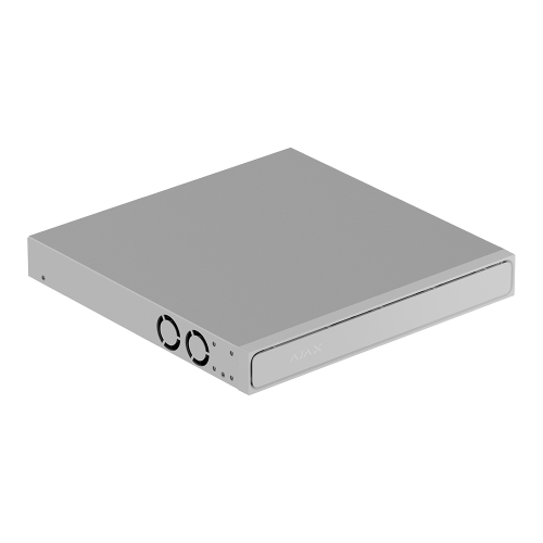IP-відеореєстратор 8-канальний 12Mp Ajax NVR H2D8PAC (8-ch) White з 8 портами PoE